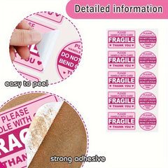 100pcs Fragile Handle With Care Stickers for Mailing Carton Envelope