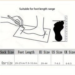 Men's Fleece Lined Snow Socks - Winter Outdoor Warm Floor Socks