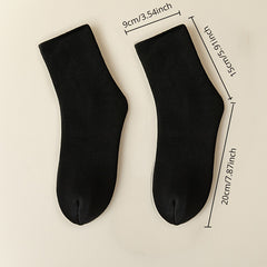 Men's Fleece Lined Snow Socks - Winter Outdoor Warm Floor Socks