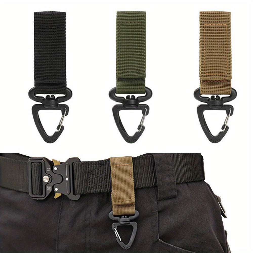 Nylon Webbing Buckle Keychain for Outdoor Activities