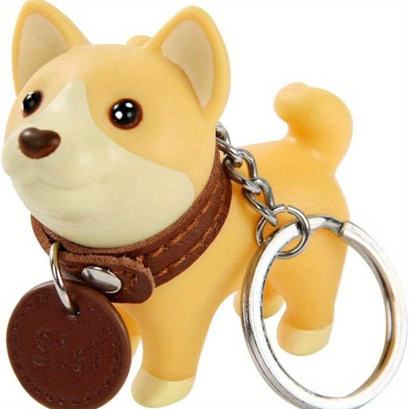 Cute Dog Key Chain Keyring for Men and Women