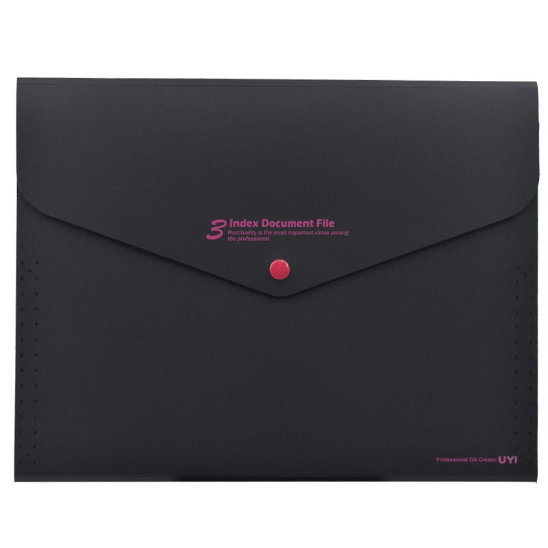 Button Style File Bag for Exam Papers