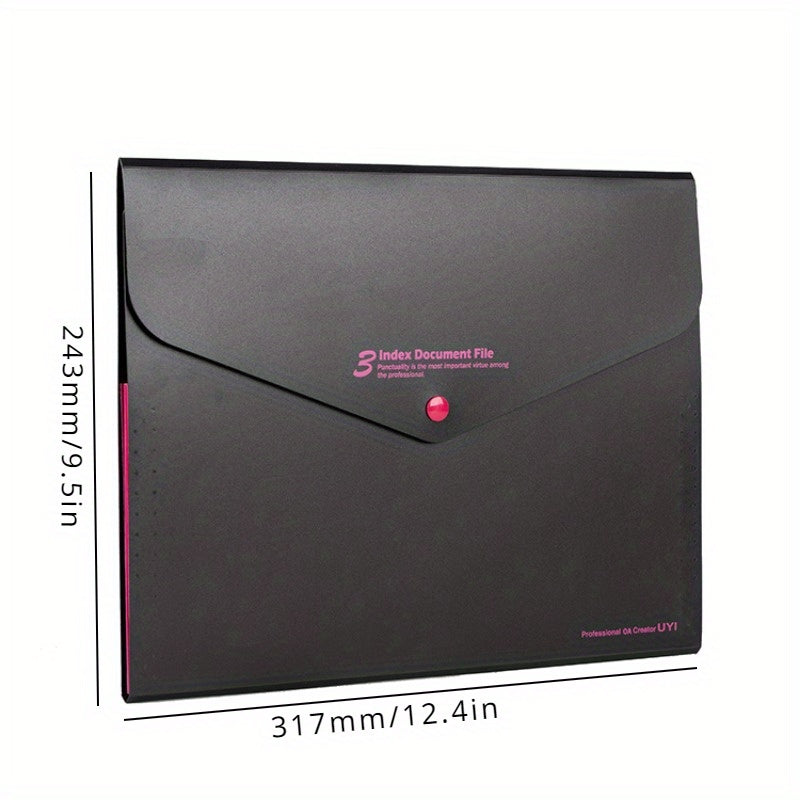 Button Style File Bag for Exam Papers