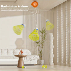 Badminton Trainer For Indoor Outdoor Exercise with 6 Balls