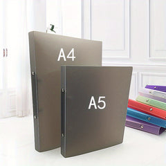 Candy Transparent File Folder O-shaped 2 Holes A4 Data Storage Binder