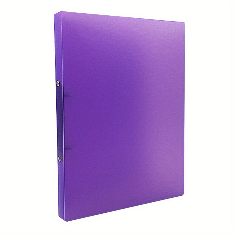 Candy Transparent File Folder O-shaped 2 Holes A4 Data Storage Binder