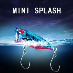 10pcs 3g Mini Popper Floating Fishing Lures Top Water Lures