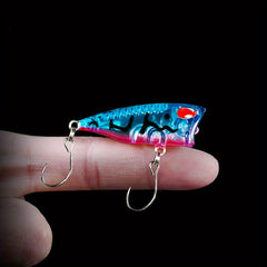 10pcs 3g Mini Popper Floating Fishing Lures Top Water Lures