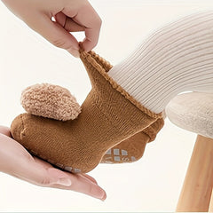 Baby Bear Non Slip Floor Socks Toddler Walking Socks for Autumn & Winter