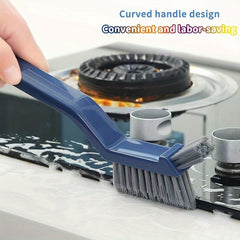 V-shaped Crevice Brush Long Handle Floor Tile Bathtub Cleaning Brush