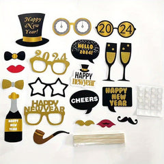20pcs Party Photo Props Year Funny Decoration Glasses Decor