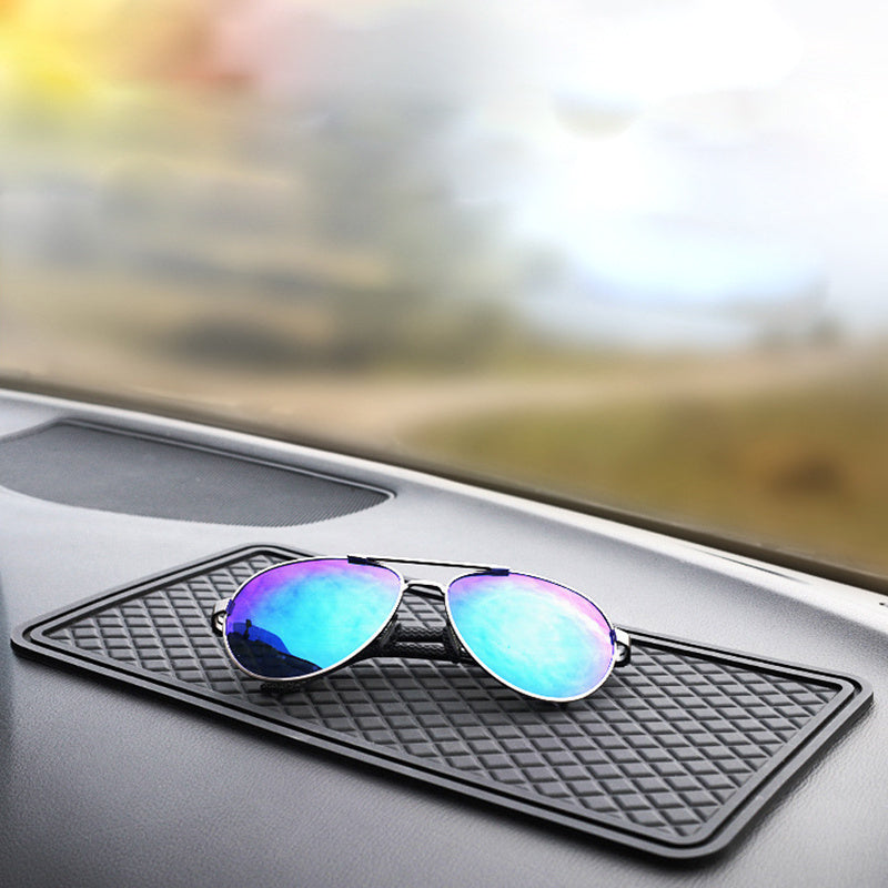 Car Perfume Ornament Non-slip Mat Plaid Placement Sun Protection Car Decor
