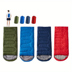 Outdoor Camping Envelope Sleeping Bag Spring Autumn Warm Portable