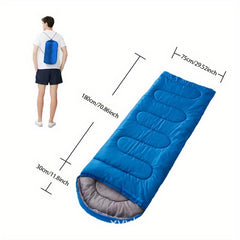 Outdoor Camping Envelope Sleeping Bag Spring Autumn Warm Portable
