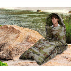 Outdoor Camping Envelope Sleeping Bag Spring Autumn Warm Portable