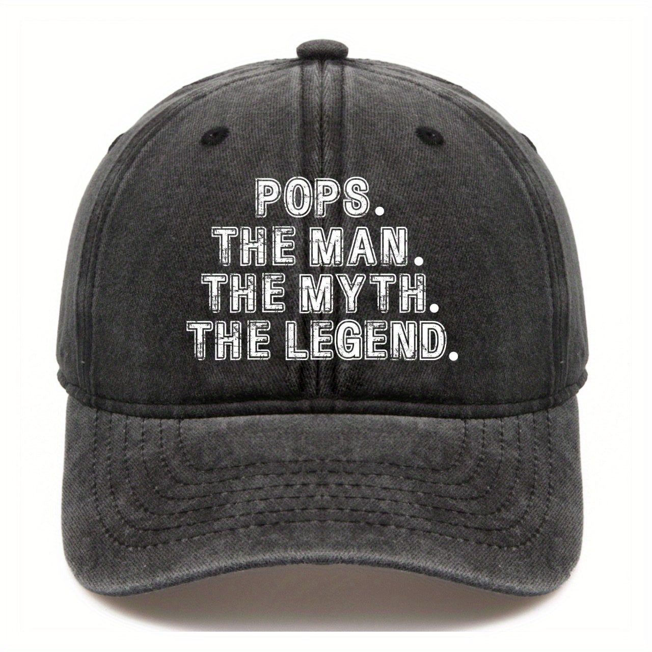 POPS Letter Printed Baseball Cap For Men And Women