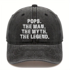 POPS Letter Printed Baseball Cap For Men And Women