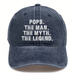 POPS Letter Printed Baseball Cap For Men And Women