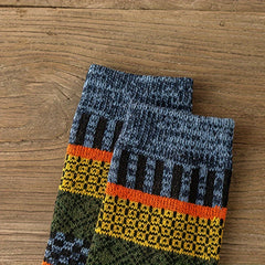 Vintage Crew Socks Comfy Breathable Casual Thermal Socks