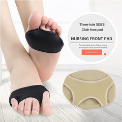 2 Pieces 3 Hole SEBS Cloth Forefoot Pad Women High Heels Half Size Pads