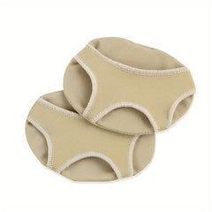 2 Pieces 3 Hole SEBS Cloth Forefoot Pad Women High Heels Half Size Pads