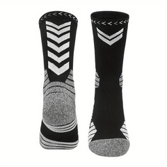 Teen's Mid Calf Sport Socks - Comfy Breathable for Basketball, Running - 1 Pair