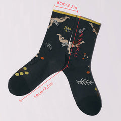 Men's Cartoon Cupid Crew Socks 2 Pairs