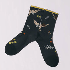 Men's Cartoon Cupid Crew Socks 2 Pairs