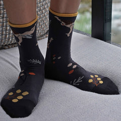 Men's Cartoon Cupid Crew Socks 2 Pairs