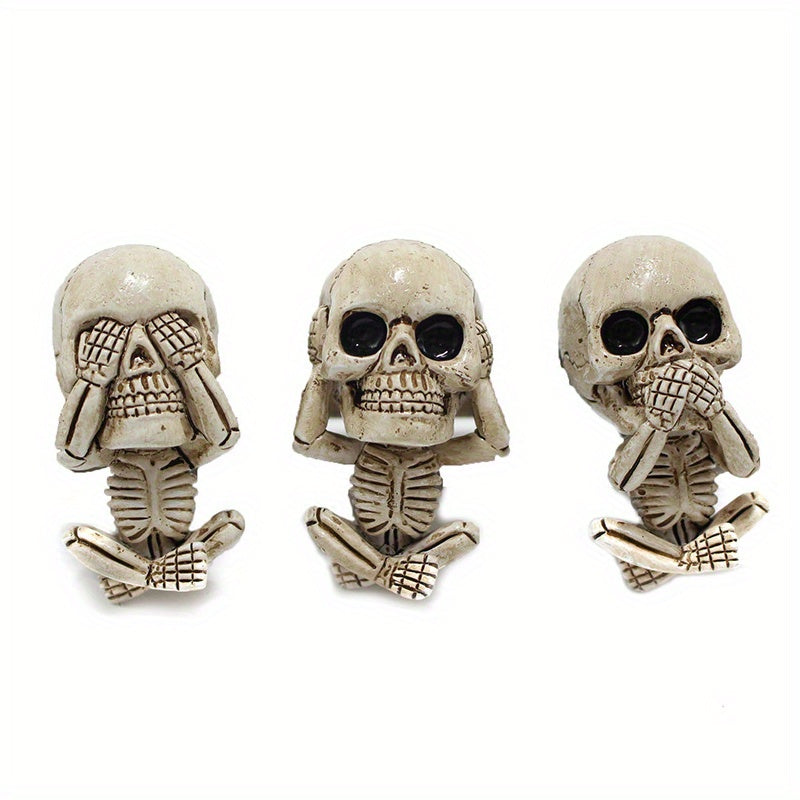 Resin Skull Fragrance Clip Car Air Vent Ornament