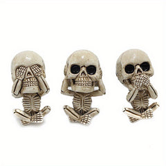 Resin Skull Fragrance Clip Car Air Vent Ornament