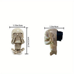 Resin Skull Fragrance Clip Car Air Vent Ornament