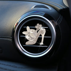Car Aromatherapy Ornament Set for Women - Rhinestone Home Decor Gift
