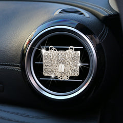 Car Aromatherapy Ornament Set for Women - Rhinestone Home Decor Gift