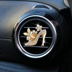 Car Aromatherapy Ornament Set for Women - Rhinestone Home Decor Gift