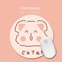 Cartoon Mouse Pad Cute Couple Design Dirty Resistant Office Supply
