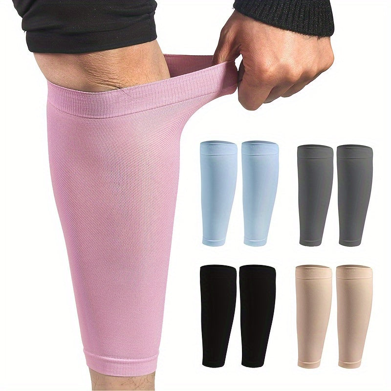 Compression Leg Sleeves for Men - Calf Protector for Running, Cycling, Soccer