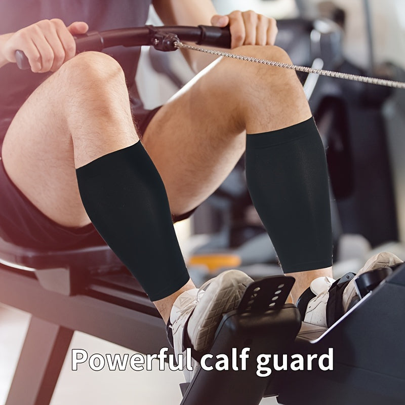 Compression Leg Sleeves for Men - Calf Protector for Running, Cycling, Soccer