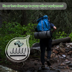 2 Pack Treestand Gear Hangers With 10 Hooks for Camping