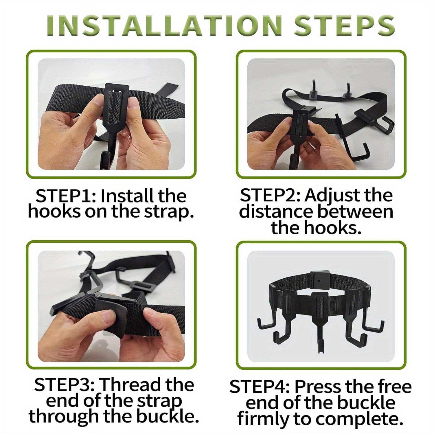2 Pack Treestand Gear Hangers With 10 Hooks for Camping