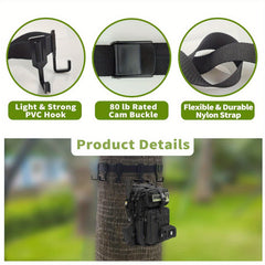 2 Pack Treestand Gear Hangers With 10 Hooks for Camping