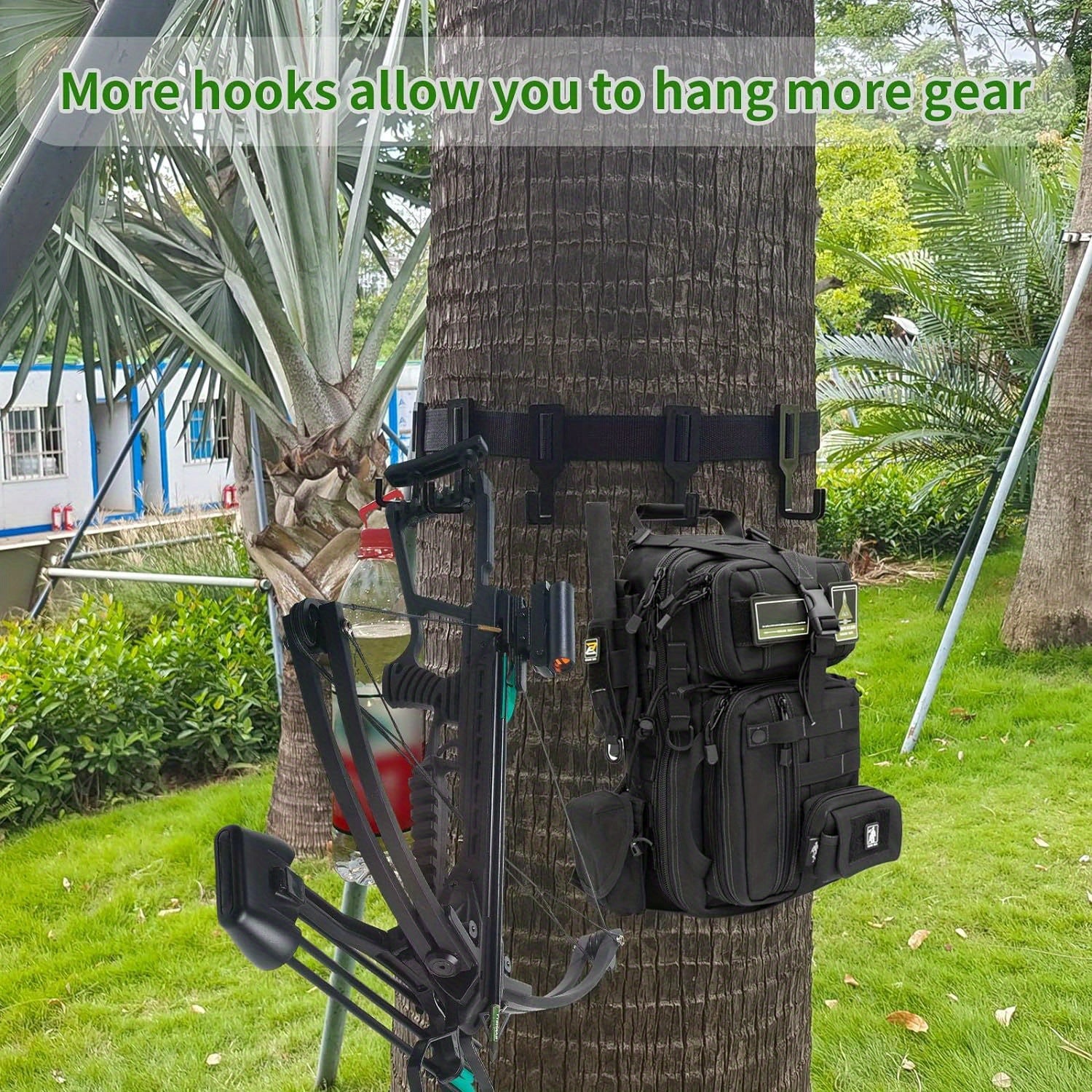 2 Pack Treestand Gear Hangers With 10 Hooks for Camping