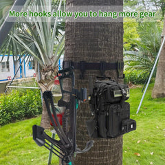 2 Pack Treestand Gear Hangers With 10 Hooks for Camping
