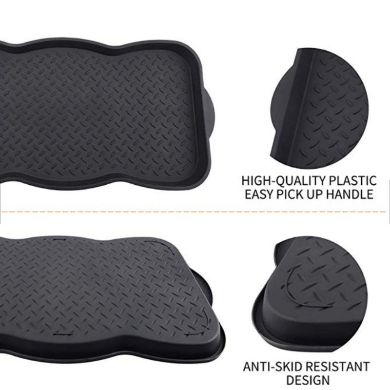 Durable Boot Tray for Entryway Indoor Outdoor Shoe Pet Food Mat