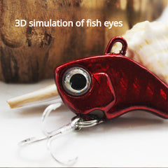 6pcs 6g Vibration Fishing Lure Spoon Willow Blade Tackle
