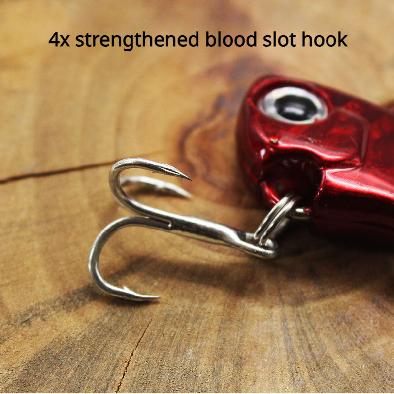 6pcs 6g Vibration Fishing Lure Spoon Willow Blade Tackle