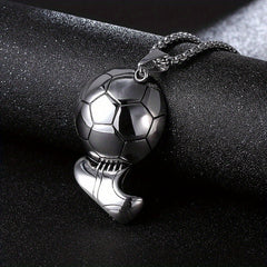 1pc Football Pendant Necklace Hip Hop Street Fitness Accessories