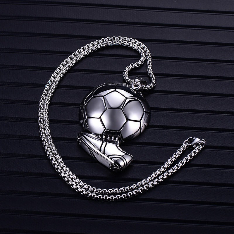 1pc Football Pendant Necklace Hip Hop Street Fitness Accessories