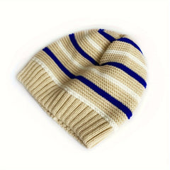 Striped Knitted Hat Boys Girls Winter Warm Beanie Children's Hat