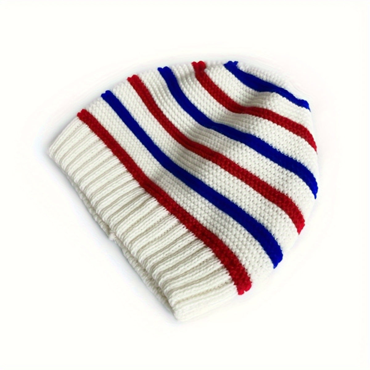 Striped Knitted Hat Boys Girls Winter Warm Beanie Children's Hat